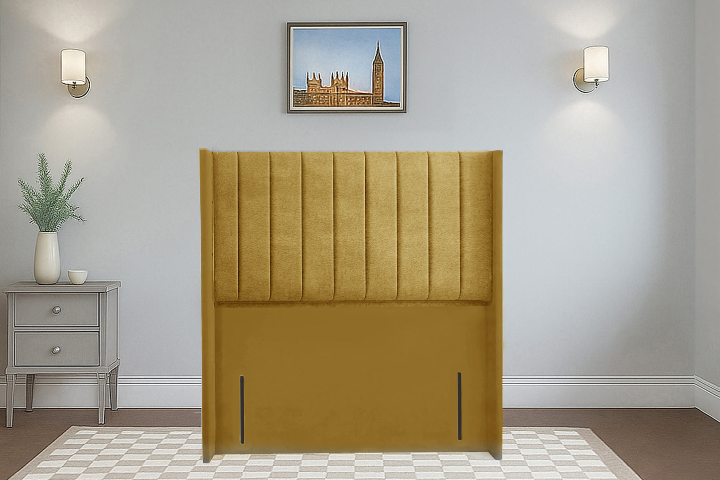 Vertical Wingback Headboard