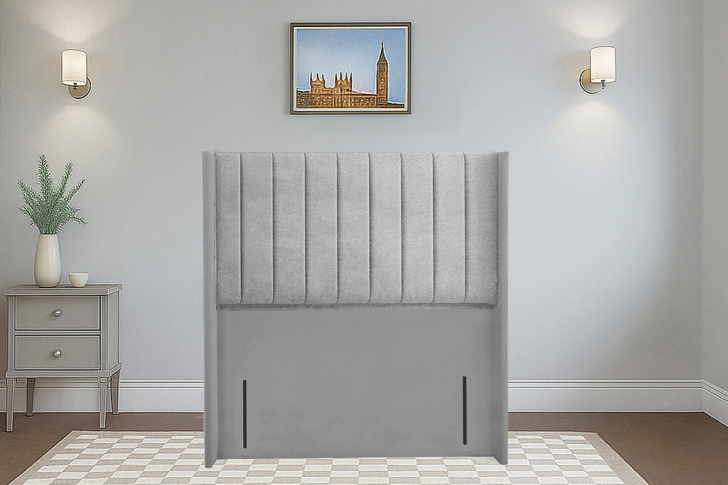 Vertical Wingback Headboard
