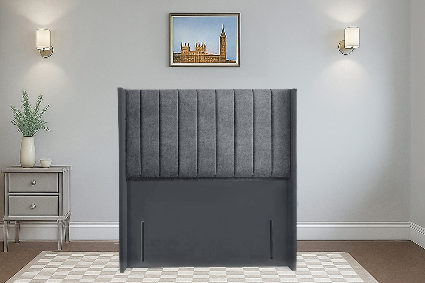Vertical Wingback Headboard