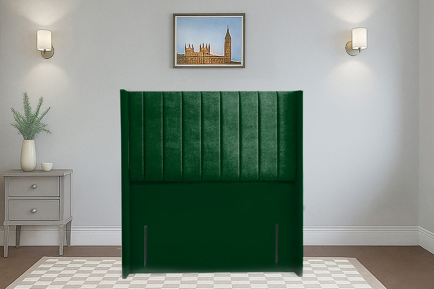 Vertical Wingback Headboard