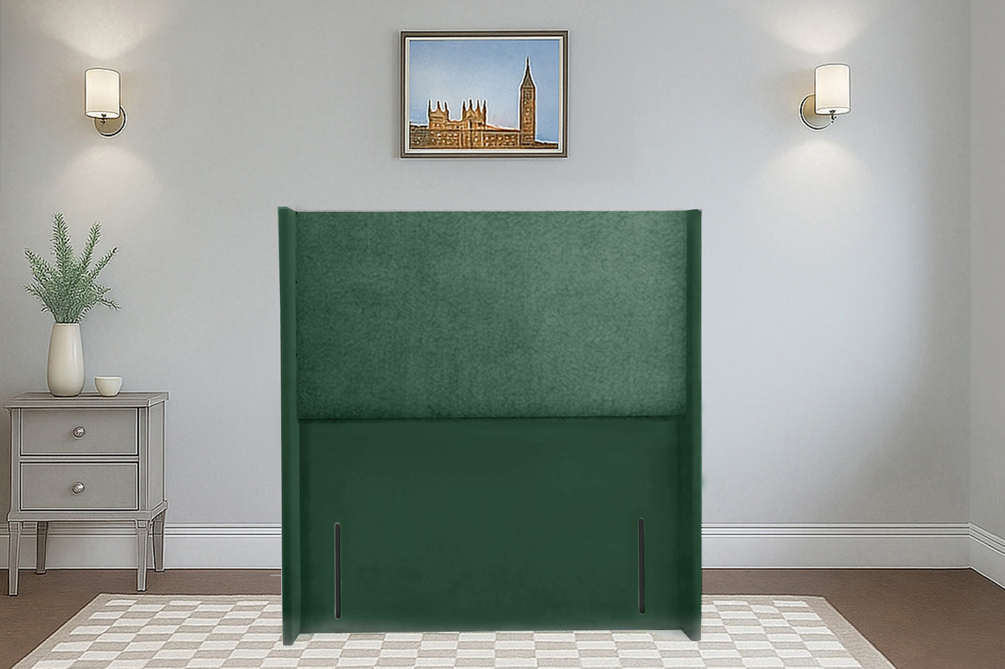 Plain Wingback Headboard