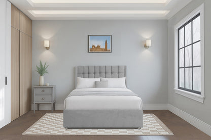 Contemporary Cube Wingback Headboard