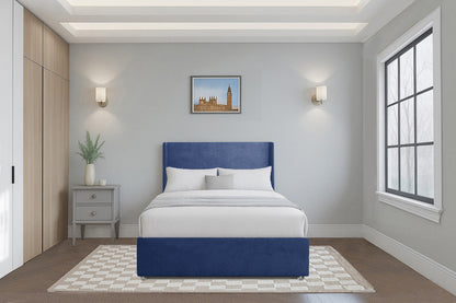 Modern Plain Wingback Upholstered Headboard