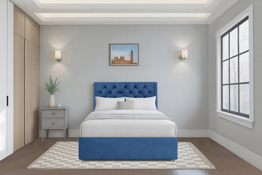 Classic Chesterfield Wingback Upholstered Headboard