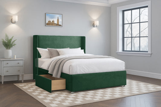 Modern Plain Wingback Upholstered Headboard