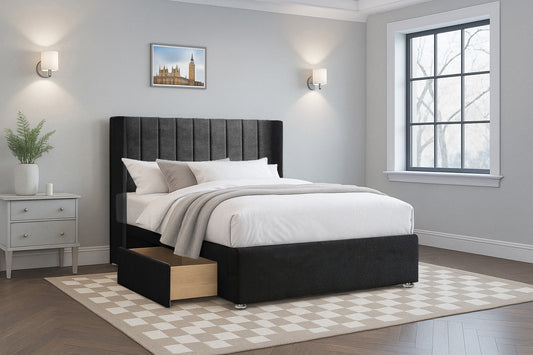 Modern Vertical HB Wingback Upholstered Headboard