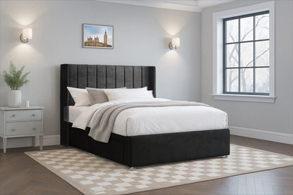 Modern Vertical HB Wingback Upholstered Headboard