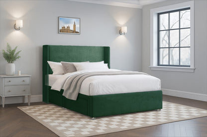 Modern Plain Wingback Upholstered Headboard