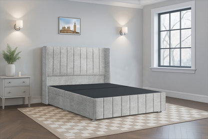 Luxury Vertical Line HB FB Wingback Bed Frame
