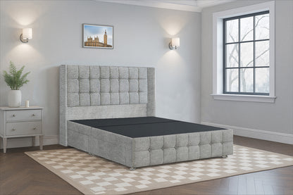 Luxury Cube HB FB Wingback Bed Frame