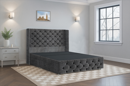 Classic Chesterfield Wingback Bed Frame (HB + FB)