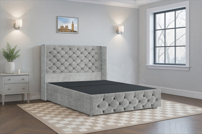 Classic Chesterfield Wingback Bed Frame (HB + FB)