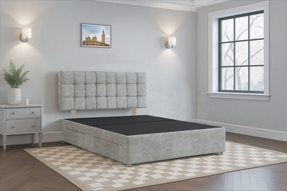 Andorra Premium Divan Bed Frame with Hardboard Base & Storage Drawers – Mattress Optional