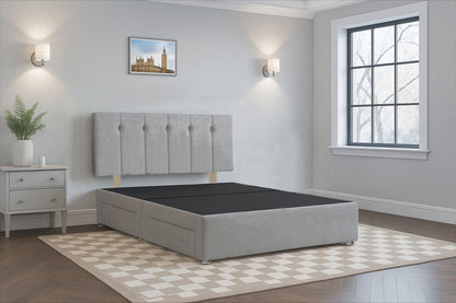 Albania Divan Bed Frame with Hardboard Base & Storage Drawers