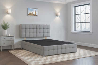 Austria Premium Divan Bed Frame with Hardboard Base & Storage Drawers