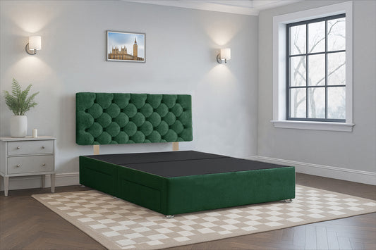 Croatia Divan Bed Frame with Hardboard Base & Storage Drawers