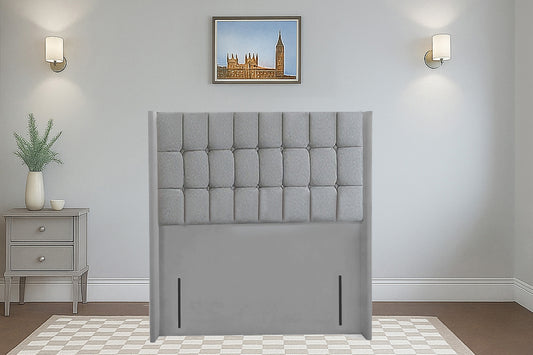 Cube Wingback Bed with Headboard
