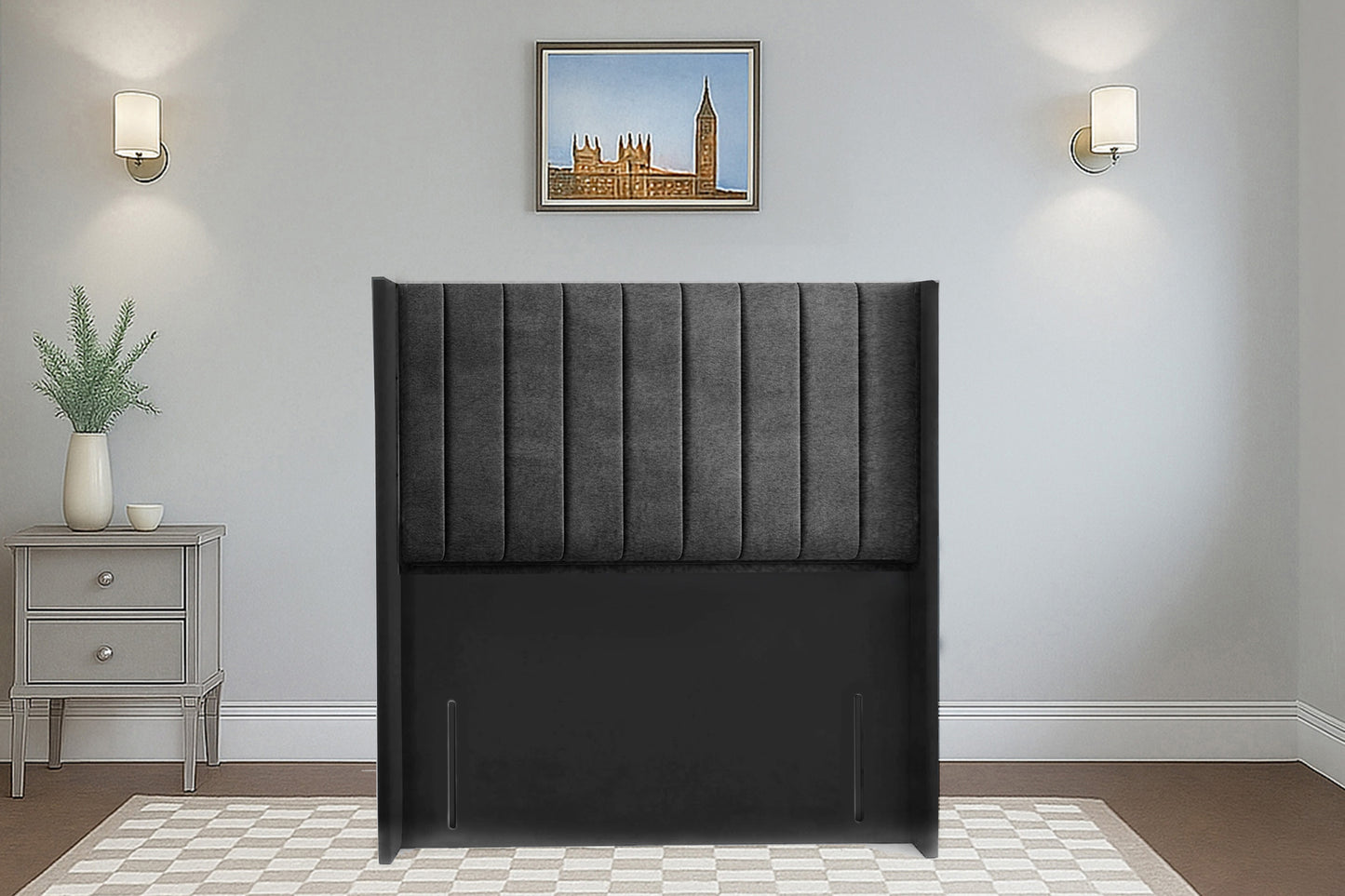 Vertical Wingback Headboard