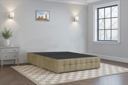 Luxury Cube HB FB Wingback Bed Frame